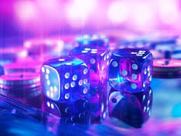 Tampilan layar Dice Game paku togel dengan tiga dadu transparan dan layar hasil